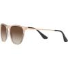image:imageRayBan Junior Kids RJ9060s Erika Round SunglassesTransparent Light BrownBrown Gradient