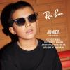 image:imageRayBan Junior Kids RJ9060s Erika Round SunglassesTransparent VioletClear Gradient Red Mirrored Red