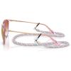 image:imageRayBan Junior Kids RJ9060s Erika Round SunglassesTransparent VioletClear Gradient Red Mirrored Red