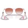 image:imageRayBan Junior Kids RJ9060s Erika Round SunglassesTransparent VioletClear Gradient Red Mirrored Red