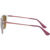 image:imageRayBan Junior Kids RJ9060s Erika Round SunglassesTransparentBrown Gradient Mirrored Silver