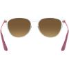 image:imageRayBan Junior Kids RJ9060s Erika Round SunglassesTransparentBrown Gradient Mirrored Silver
