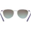 image:imageRayBan Junior Kids RJ9060s Erika Round SunglassesTransparentGreen Gradient Brown Mirrored Pink