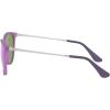 image:imageRayBan Junior Kids RJ9060s Erika Round SunglassesViolet Fluorescent Transparent RubberGrey Mirrored Violet