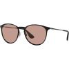image:imageRayBan RB3539 Erika Metal Polarized Round SunglassesBlackEvolve Photochromic Brown to Dark Brown