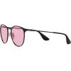 image:imageRayBan RB3539 Erika Metal Polarized Round SunglassesBlackEvolve Photochromic Pink to Blue