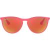 Fuchsia Fluorescent Transparent Rubber/Brown Mirror Orange