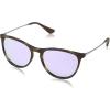 image:imageRayBan Junior Kids RJ9060s Erika Round SunglassesHavana RubberGreen Mirrored Lilac
