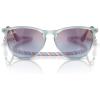 Transparent Blue/Blue Gradient Grey Mirrored Rose