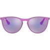 Violet Fluorescent Transparent Rubber/Grey Mirrored Violet