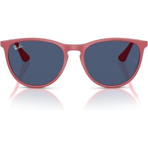 image:imageRayBan Junior Kids RJ9060s Erika Round SunglassesRubber FuchsiaDark Green