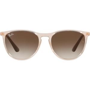 image:imageRayBan Junior Kids RJ9060s Erika Round SunglassesTransparent Light BrownBrown Gradient