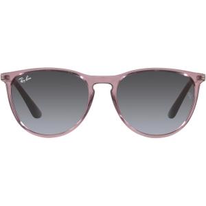 image:imageRayBan Junior Kids RJ9060s Erika Round SunglassesTransparent VioletGrey Gradient
