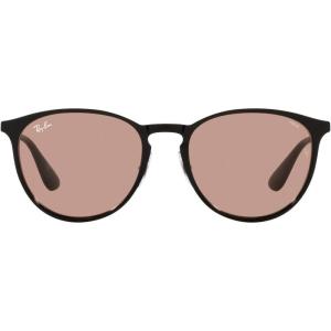 image:imageRayBan RB3539 Erika Metal Polarized Round SunglassesBlackEvolve Photochromic Brown to Dark Brown