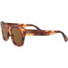 image:imageRayBan Unisex Rb2186 State Street Square SunglassesStriped HavanaB15 Brown