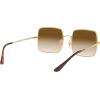image:imageRayBan Womens Rb1971 Square Square SunglassesGoldClear Gradient Brown