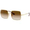 image:imageRayBan Womens Rb1971 Square Square SunglassesGoldClear Gradient Brown
