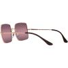 image:imageRayBan Womens Rb1971 Square Square SunglassesRose GoldRed Mirrored Polarized