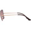 image:imageRayBan Womens Rb1971 Square Square SunglassesRose GoldRed Mirrored Polarized