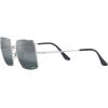 image:imageRayBan Womens Rb1971 Square Square SunglassesSilverBlue Mirrored Polarized