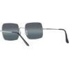 image:imageRayBan Womens Rb1971 Square Square SunglassesSilverBlue Mirrored Polarized