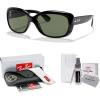 image:imageRayBan Womens Rb4101 Jackie Ohh Butterfly SunglassesBlackGreen