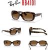 image:imageRayBan Womens Rb4101 Jackie Ohh Butterfly SunglassesLight HavanaBrown Gradient Polarized