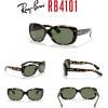 image:imageRayBan Womens Rb4101 Jackie Ohh Butterfly SunglassesLight HavanaCrystal Green