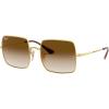 image:imageRayBan Womens Rb1971 Square Square SunglassesGoldClear Gradient Brown