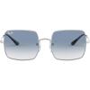 image:imageRayBan Womens Rb1971 Square Square SunglassesSilverClear Gradient Blue