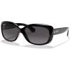 image:imageRayBan Womens Rb4101 Jackie Ohh Butterfly SunglassesShiny BlackGrey Gradient Dark Grey Polarized
