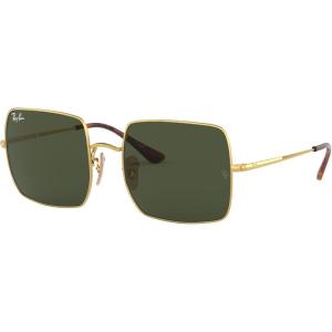 image:imageRayBan Womens Rb1971 Square Square SunglassesGoldG15 Green