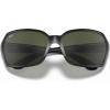 image:imageRayBan Womens Rb4068 Square SunglassesBlack FrameGreen G15xlt Lens