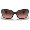 image:imageRayBan Womens Rb4068 Square SunglassesHavanaPink Gradient Brown