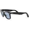 image:imageRayBan unisexadult Rb2140f Original Wayfarer Low Bridge Fit Square SunglassesBlackBlue Grey