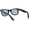 image:imageRayBan unisexadult Rb2140f Original Wayfarer Low Bridge Fit Square SunglassesBlackBlue Grey