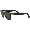 image:imageRayBan unisexadult Rb2140f Original Wayfarer Low Bridge Fit Square SunglassesBlackG15 Green