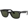 image:imageRayBan unisexadult Rb2140f Original Wayfarer Low Bridge Fit Square SunglassesBlackG15 Green