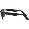 image:imageRayBan unisexadult Rb2140f Original Wayfarer Low Bridge Fit Square SunglassesBlackG15 Green Polarized