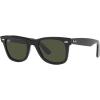 image:imageRayBan unisexadult Rb2140f Original Wayfarer Low Bridge Fit Square SunglassesBlackGreen X