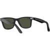 image:imageRayBan unisexadult Rb2140f Original Wayfarer Low Bridge Fit Square SunglassesBlackGreen X