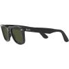 image:imageRayBan unisexadult Rb2140f Original Wayfarer Low Bridge Fit Square SunglassesBlackGreen X