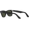 image:imageRayBan unisexadult Rb2140f Original Wayfarer Low Bridge Fit Square SunglassesBlackGreen X