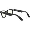 image:imageRayBan unisexadult Rb2140f Original Wayfarer Low Bridge Fit Square SunglassesBlackPolarized Grey