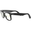 image:imageRayBan unisexadult Rb2140f Original Wayfarer Low Bridge Fit Square SunglassesBlackPolarized Grey