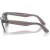 image:imageRayBan unisexadult Rb2140f Original Wayfarer Low Bridge Fit Square SunglassesGrey on TransparentBlue