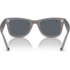 image:imageRayBan unisexadult Rb2140f Original Wayfarer Low Bridge Fit Square SunglassesGrey on TransparentBlue