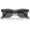 image:imageRayBan unisexadult Rb2140f Original Wayfarer Low Bridge Fit Square SunglassesGrey on TransparentBlue
