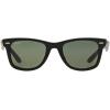 image:imageRayBan unisexadult Rb2140f Original Wayfarer Low Bridge Fit Square SunglassesMatte BlackG15 Green