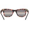 image:imageRayBan unisexadult Rb2140f Original Wayfarer Low Bridge Fit Square SunglassesPink HavanaPolarized Clear Gradient Dark Grey